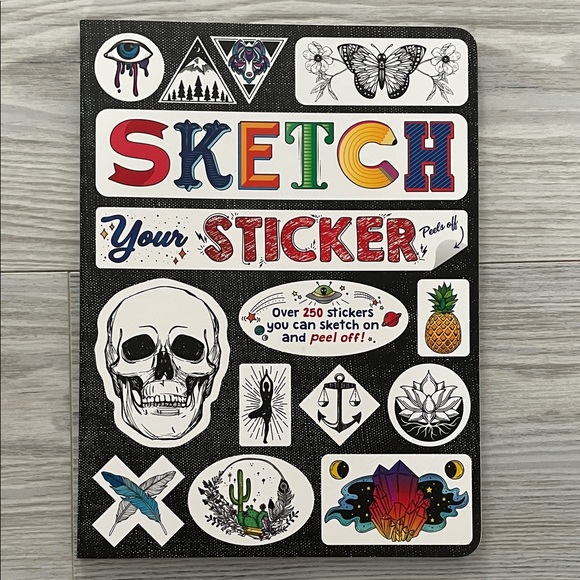 piccadilly Other - Piccadilly Sketch Your Own Stickers Book 250+ DIY Stickers NEW